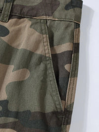 Men's Full Size Camouflage Cargo Shorts Plus Size