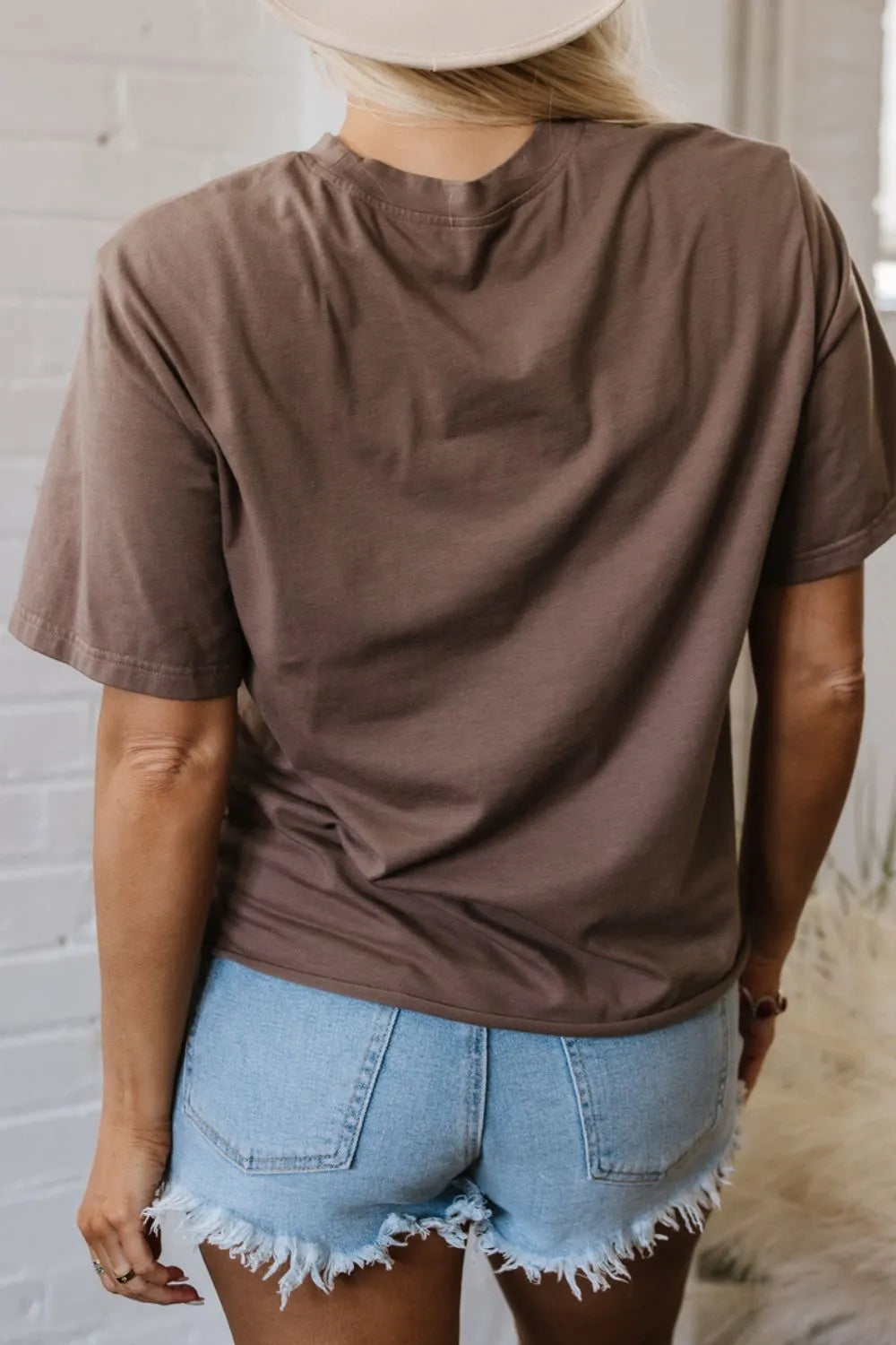 Graphic Crew Neck Western Short Sleeve Tee