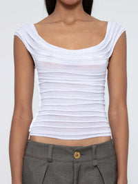 Ruched Solid Tank
