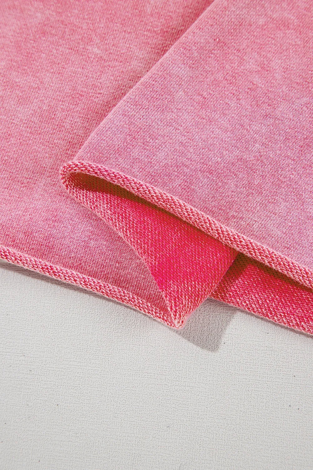 Mineral Wash Raw Edge Ruffle Mini Dress