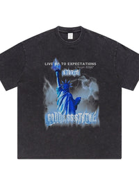 Men's Graphic Round Neck Short Sleeve T-Shirt