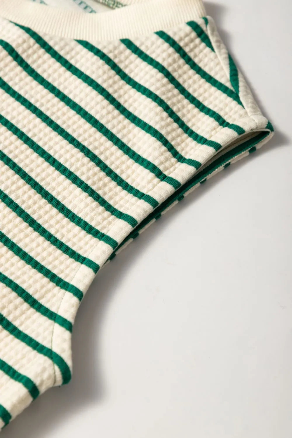 Stripe Woven Sleeveless Mini Dress