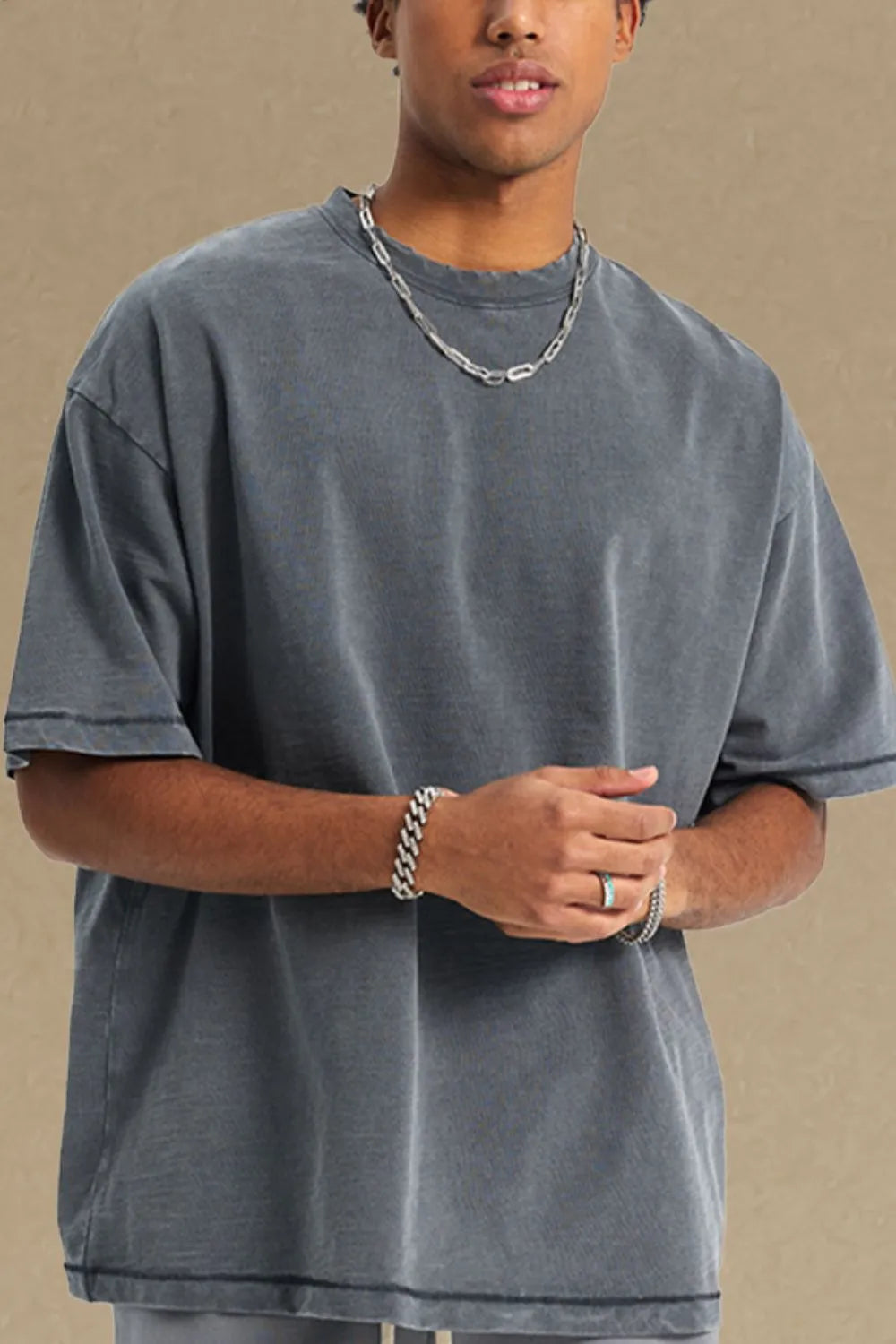 Men's Round Neck Half Sleeve T-Shirt