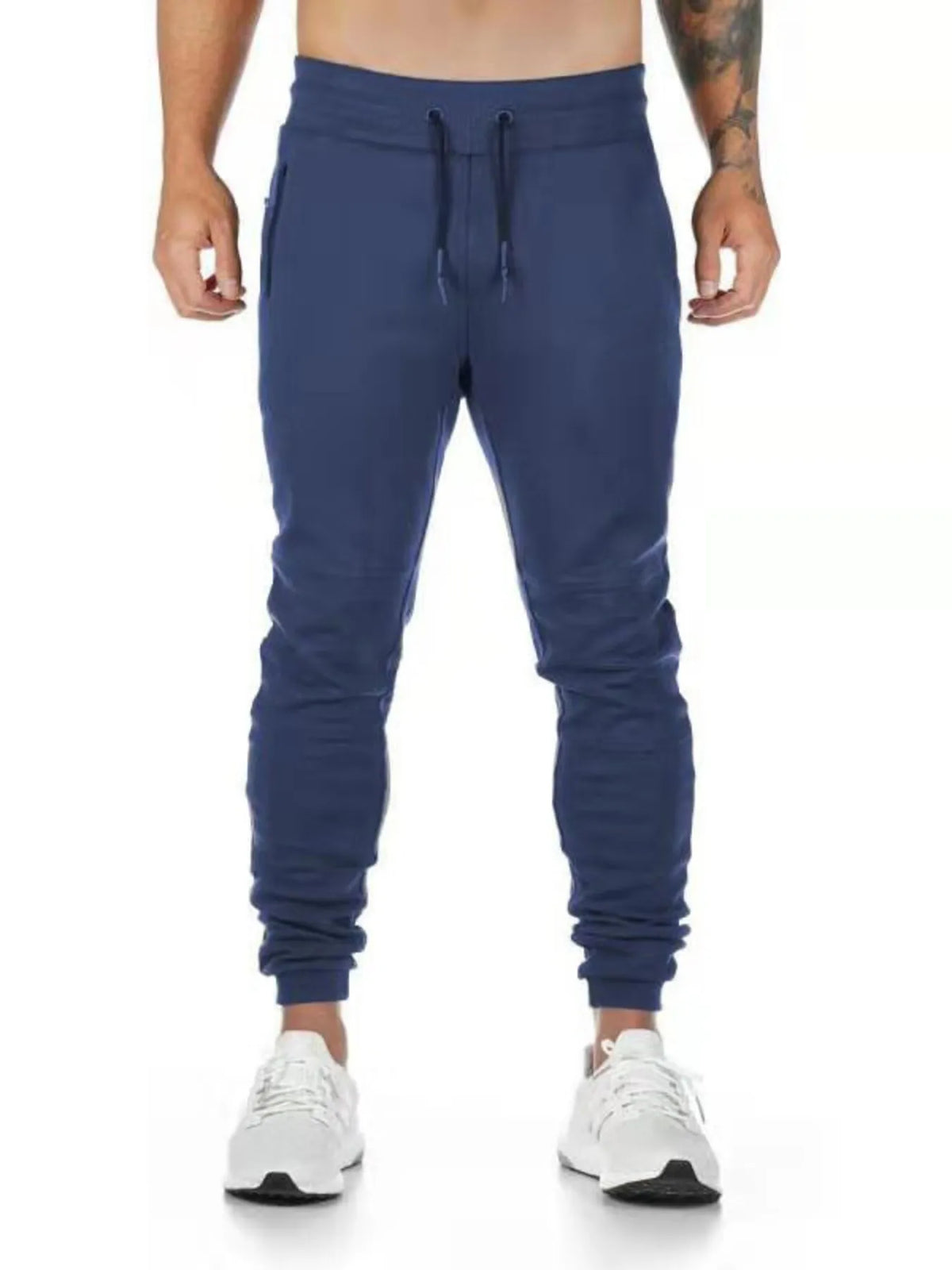Men's Full Size Jogger Active Pants with Drawstring Plus Size