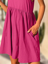 Tie-Shoulder Flowy Tank Dress