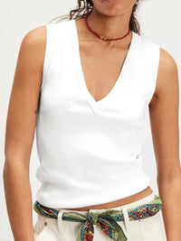 V-Neck Wide Strap Tank