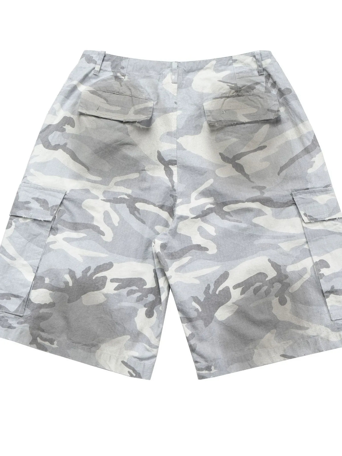 Men's Camouflage Pattern Denim Cargo Shorts