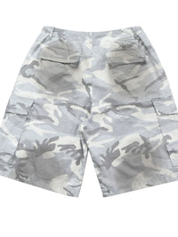 Men's Camouflage Pattern Denim Cargo Shorts