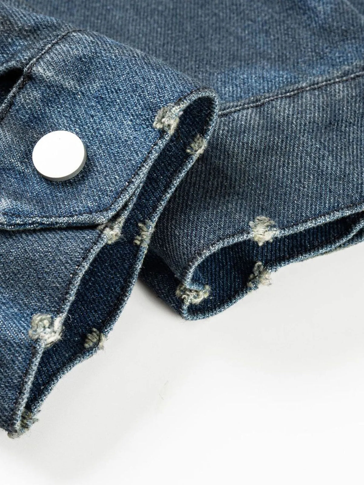 Men's Washed Denim Bomber Jacket