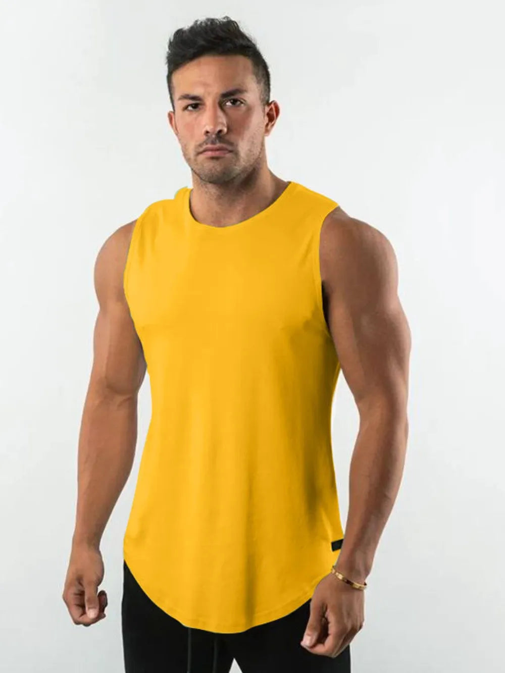 Men's Plus Size Round Neck Tank