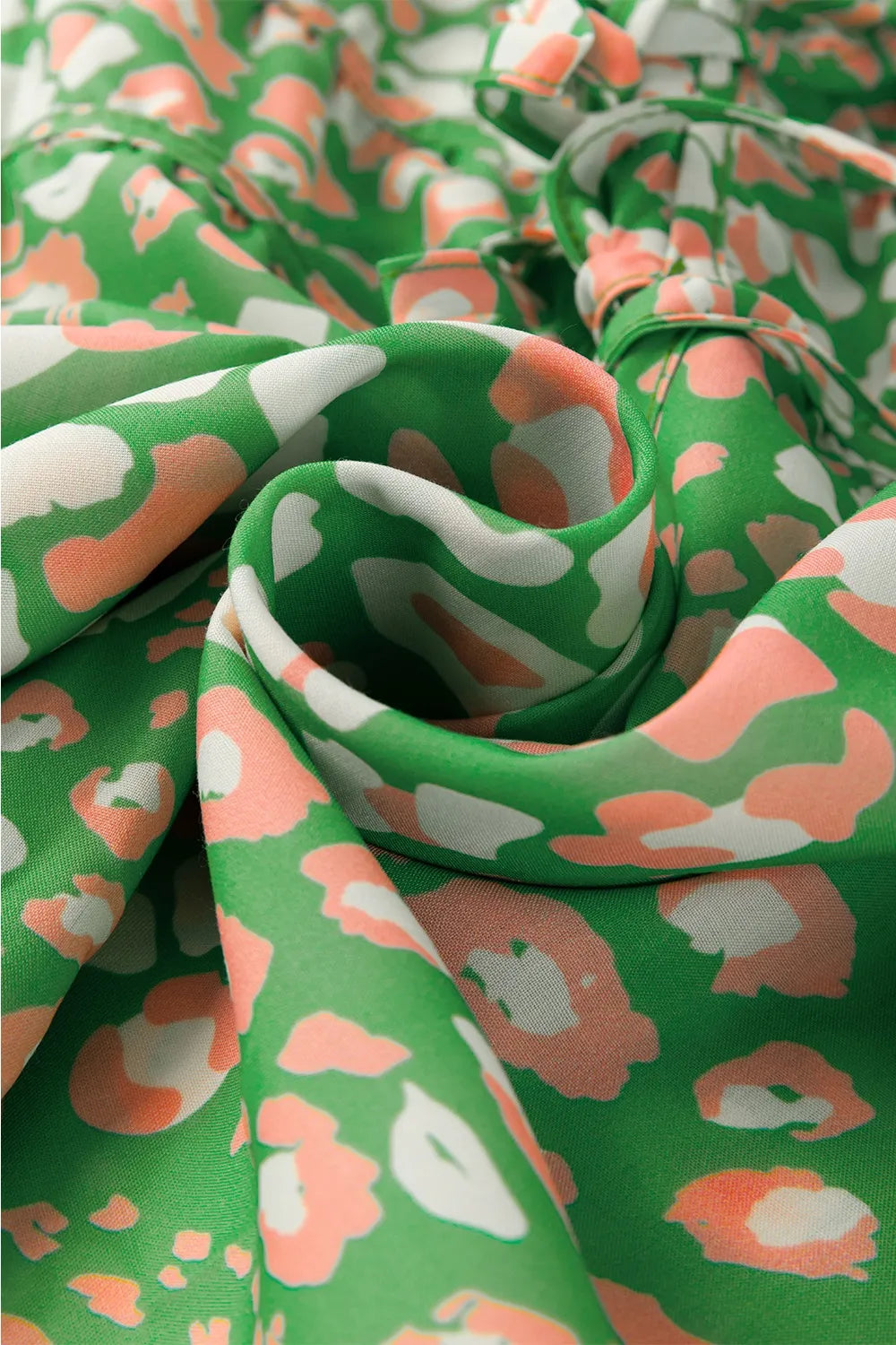 Floral Print Ruffle Sleeve Blouse