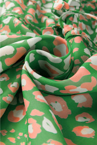 Floral Print Ruffle Sleeve Blouse