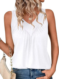 Ruched V-Neck Tank