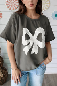 Bow Graphic Short Sleeve T-Shirt