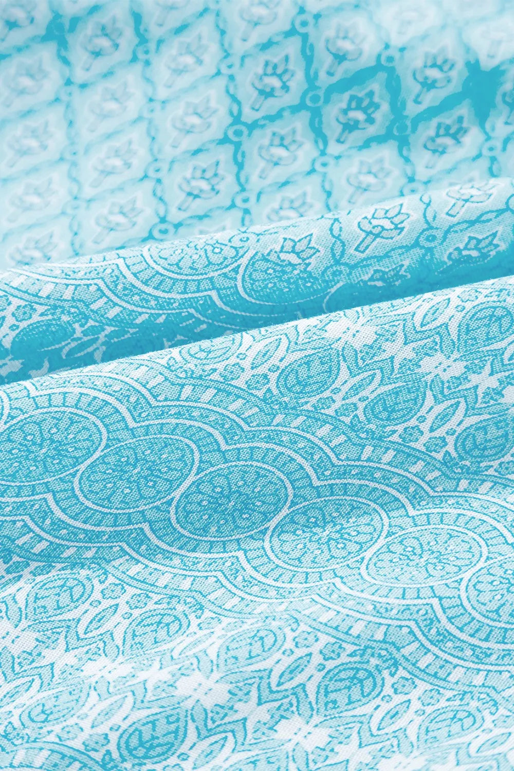 Printed Ruffled Wide Straps Tank