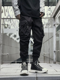 Men's Cargo Joggers with Multi-Pockets