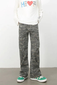 Men's Baggy Jeans with Cargo Pockets