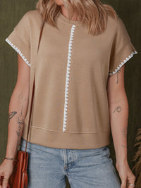 Contrast Trim Short Sleeve T-Shirt