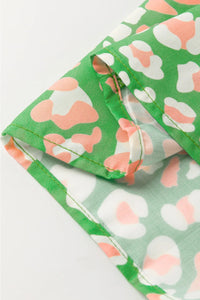 Floral Print Ruffle Sleeve Blouse