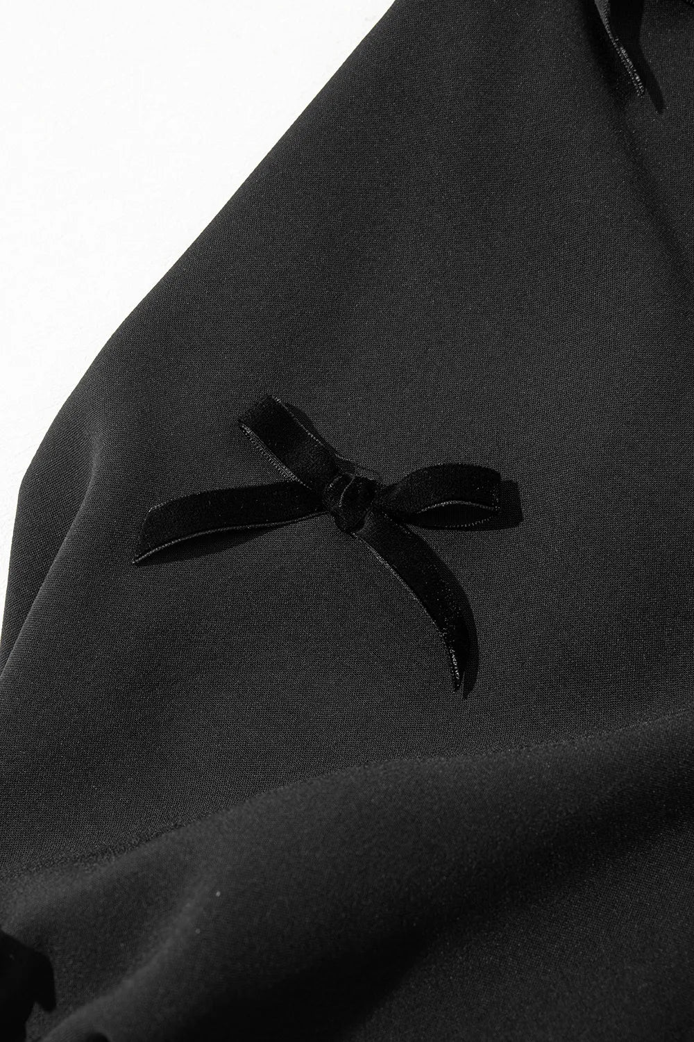 Bow Decor Puff Sleeve Blouse