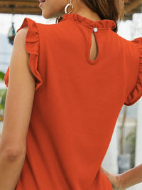 Frill Mock Neck Top