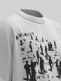 Men's Graphic Round Neck Short Sleeve T-Shirt