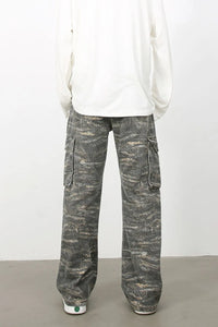 Men's Baggy Jeans with Cargo Pockets