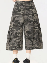 Men's Camouflage Pocketed Shorts