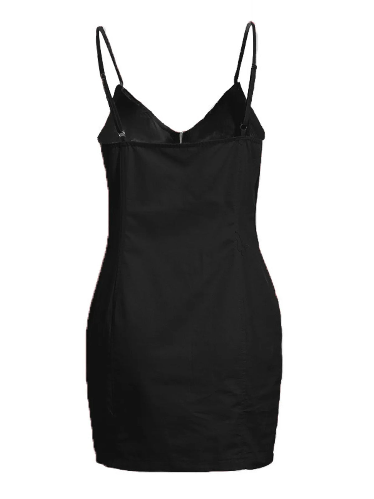 Full Size Zip-Front Bodycon Mini Dress Plus Size