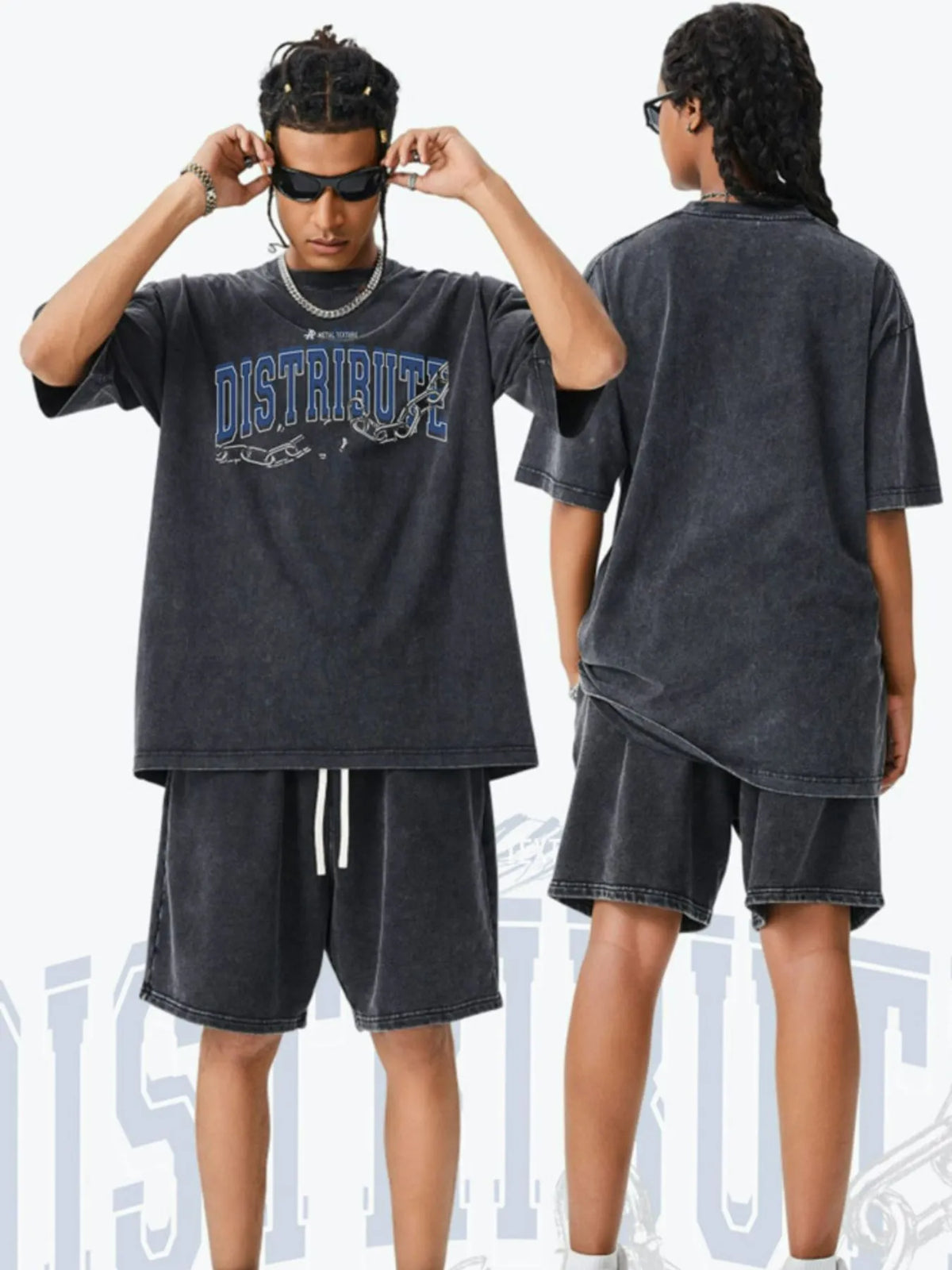 Men's Letter Graphic Round Neck Short Sleeve T-Shirt