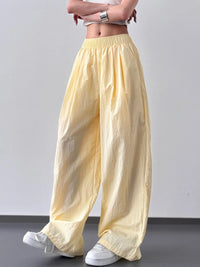 Wide Leg Elastic Waist Pants