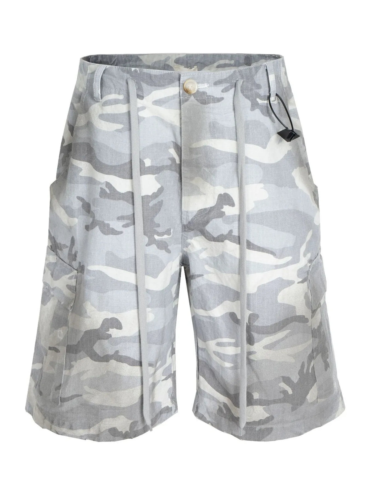 Men's Camouflage Pattern Denim Cargo Shorts