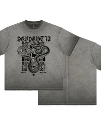 Men's Graphic Round Neck Half Sleeve T-Shirt