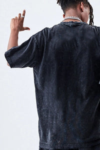 Men's Graphic Round Neck Short Sleeve T-Shirt