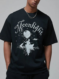 Men's Graphic Round Neck Half Sleeve T-Shirt