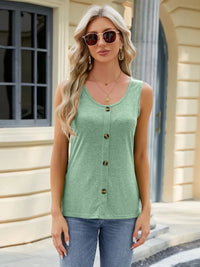 Scoop Neck Casual Tank Top