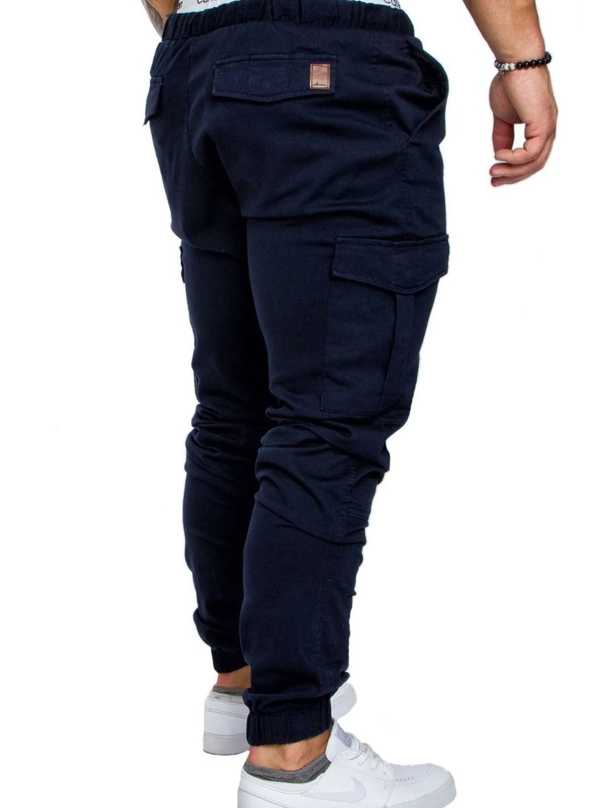 Men's Full Size Cargo Jogger with Drawstring Waistband Plus Size