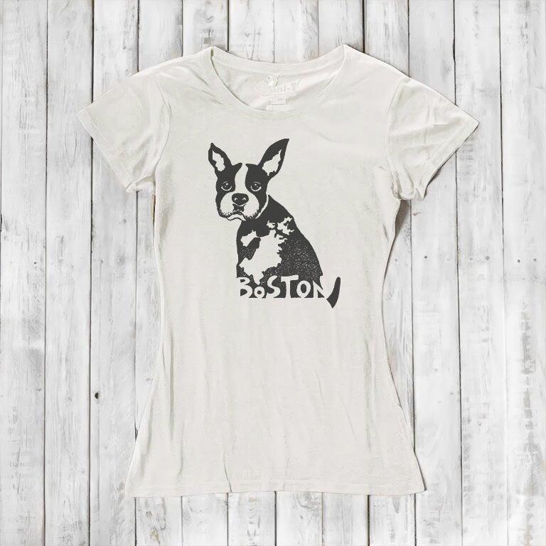 "Boston" Boston Terrier T-Shirt for Women