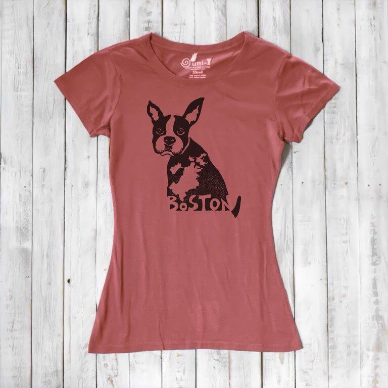 "Boston" Boston Terrier T-Shirt for Women
