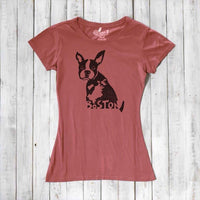 "Boston" Boston Terrier T-Shirt for Women