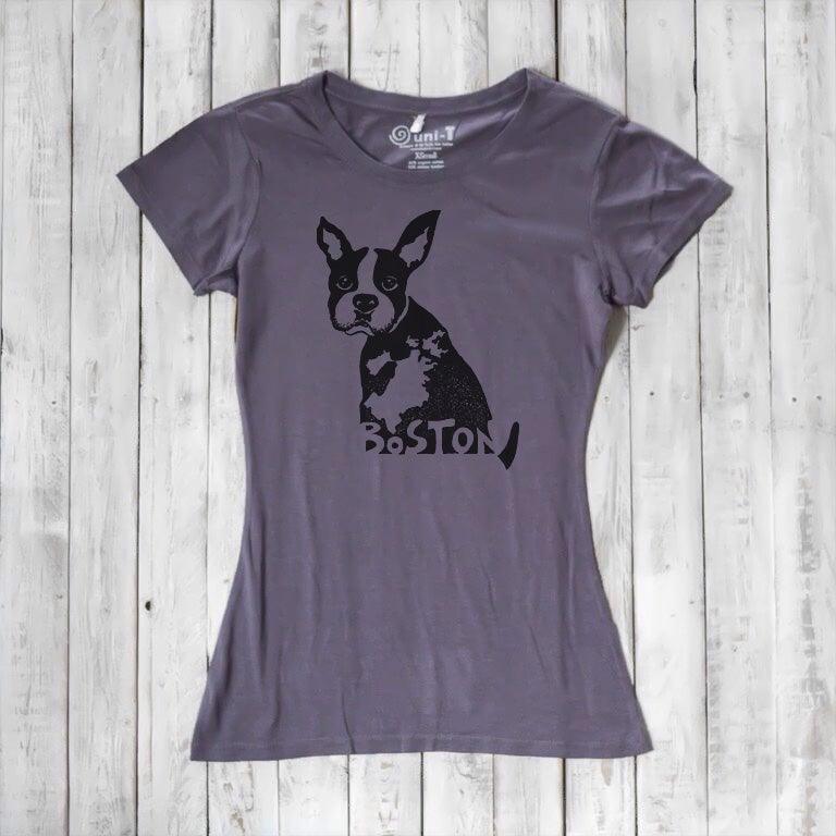 "Boston" Boston Terrier T-Shirt for Women