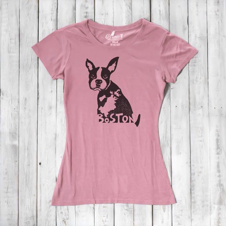 "Boston" Boston Terrier T-Shirt for Women