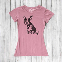 "Boston" Boston Terrier T-Shirt for Women