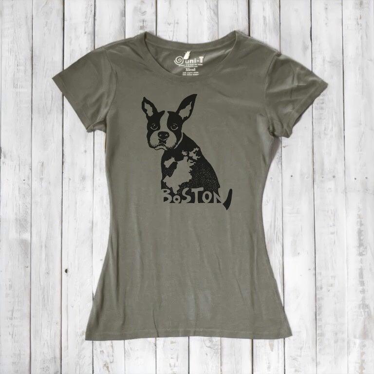 "Boston" Boston Terrier T-Shirt for Women