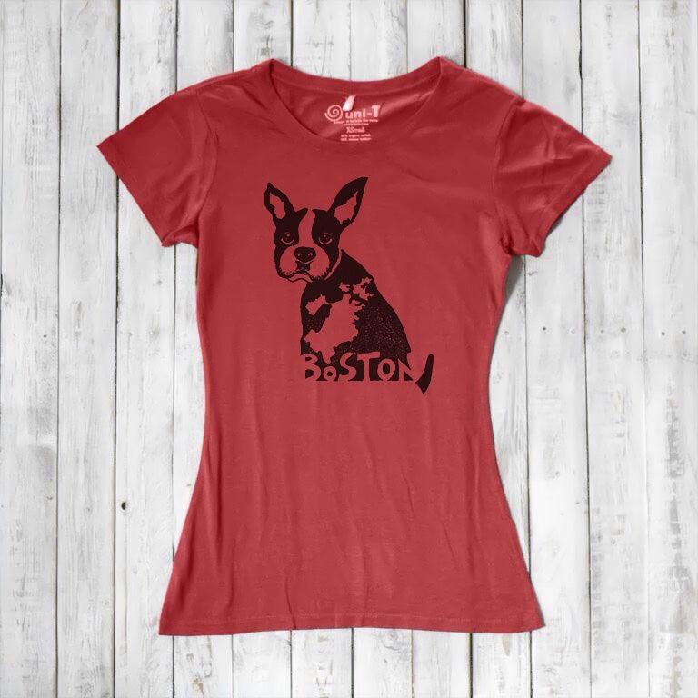 "Boston" Boston Terrier T-Shirt for Women