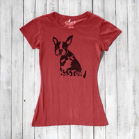 "Boston" Boston Terrier T-Shirt for Women