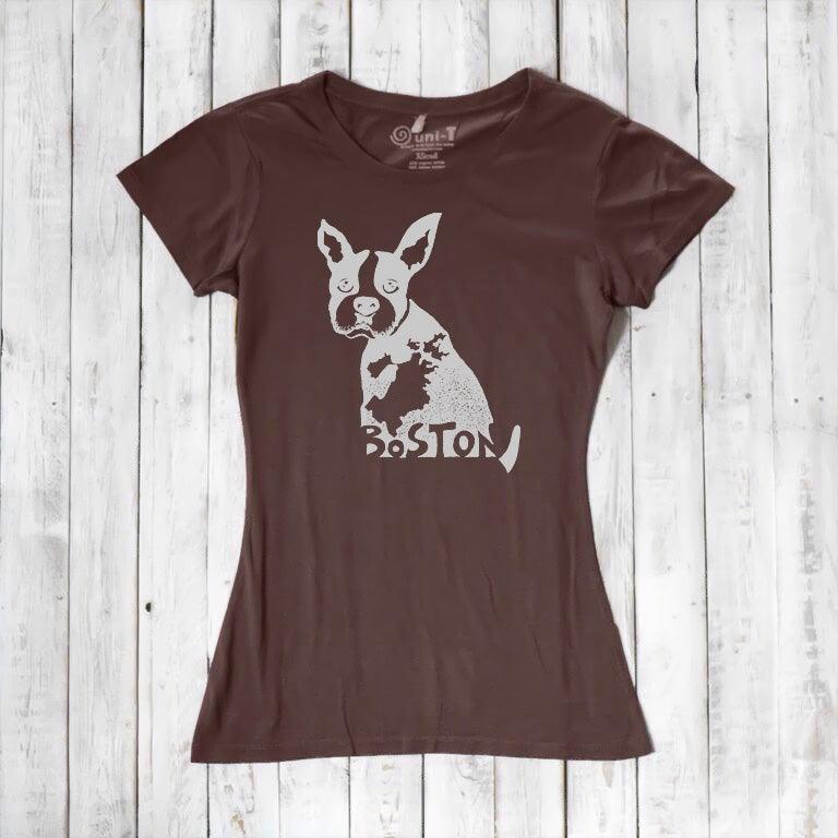 "Boston" Boston Terrier T-Shirt for Women