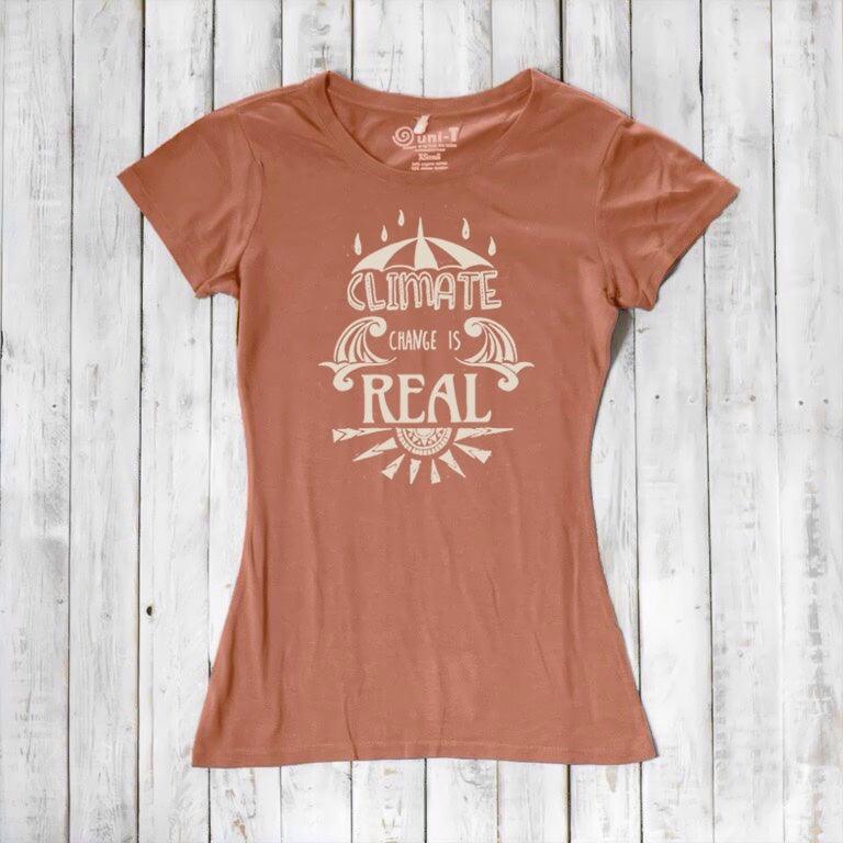"Climate Change is Real" T-Shirt for Women