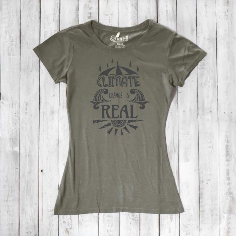 "Climate Change is Real" T-Shirt for Women