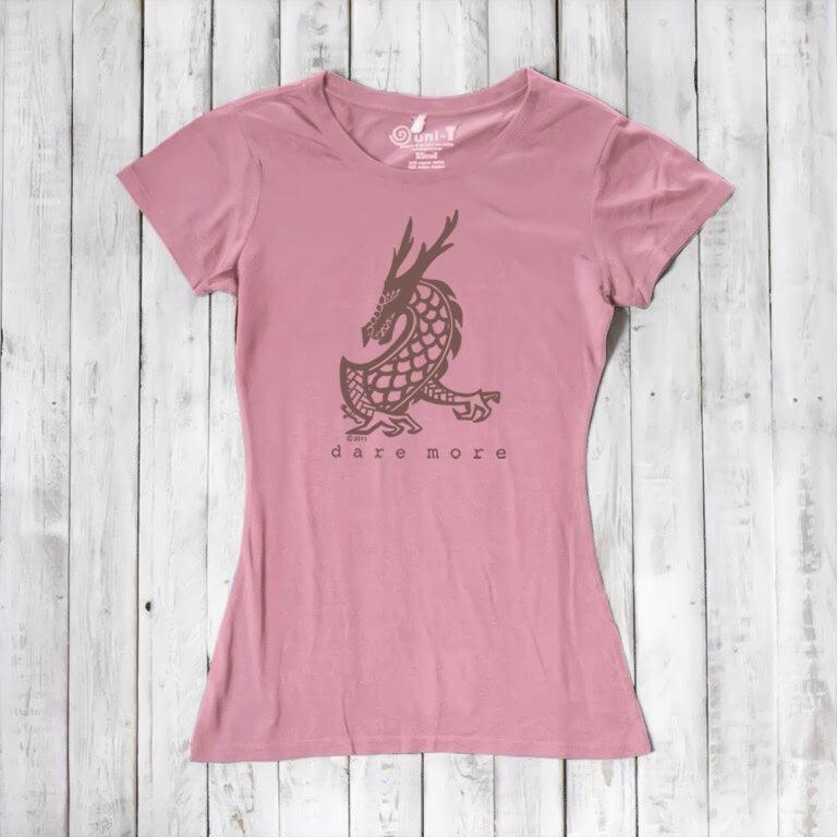 "Dare More" Dragon T-Shirt for Women